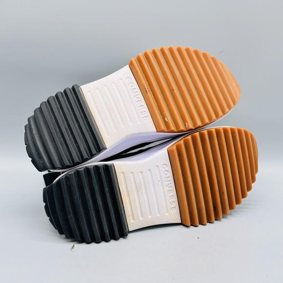 Converse Shoes Womens 7.5 Black Canvas Run Star Hike Hi Platform Lugged Sneakers - Picture 8 of 10